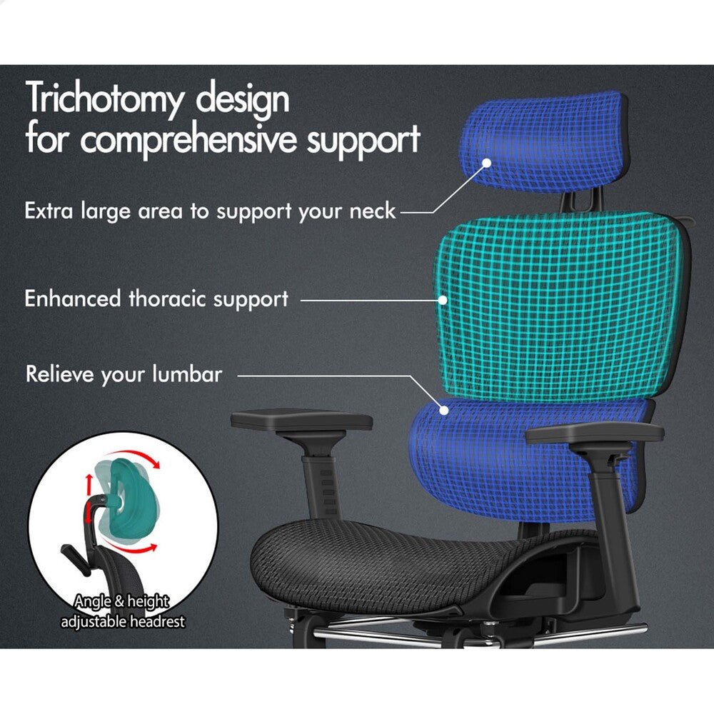 ALFORDSON Ergonomic Office Chair Mesh Executive Black