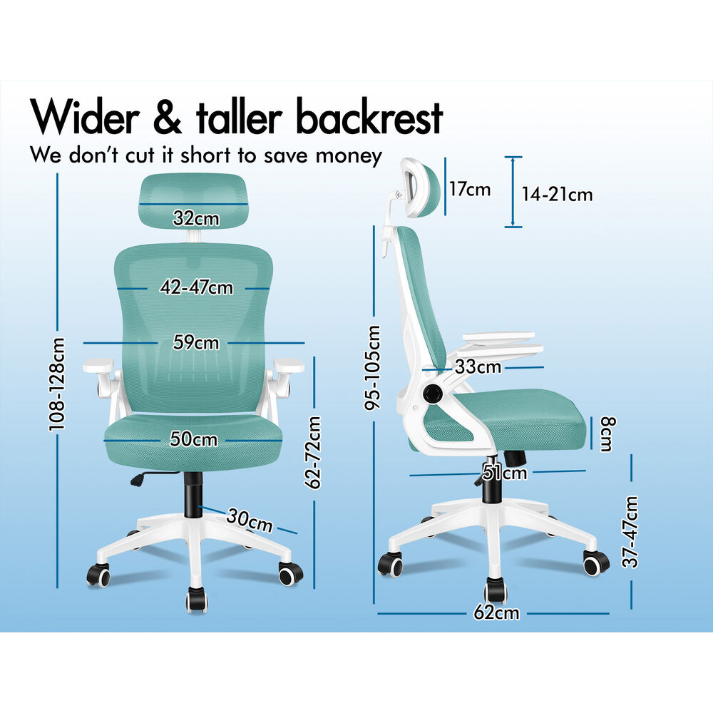 ALFORDSON Mesh Office Chair Executive Fabric Seat Tilt Gaming Racing Computer