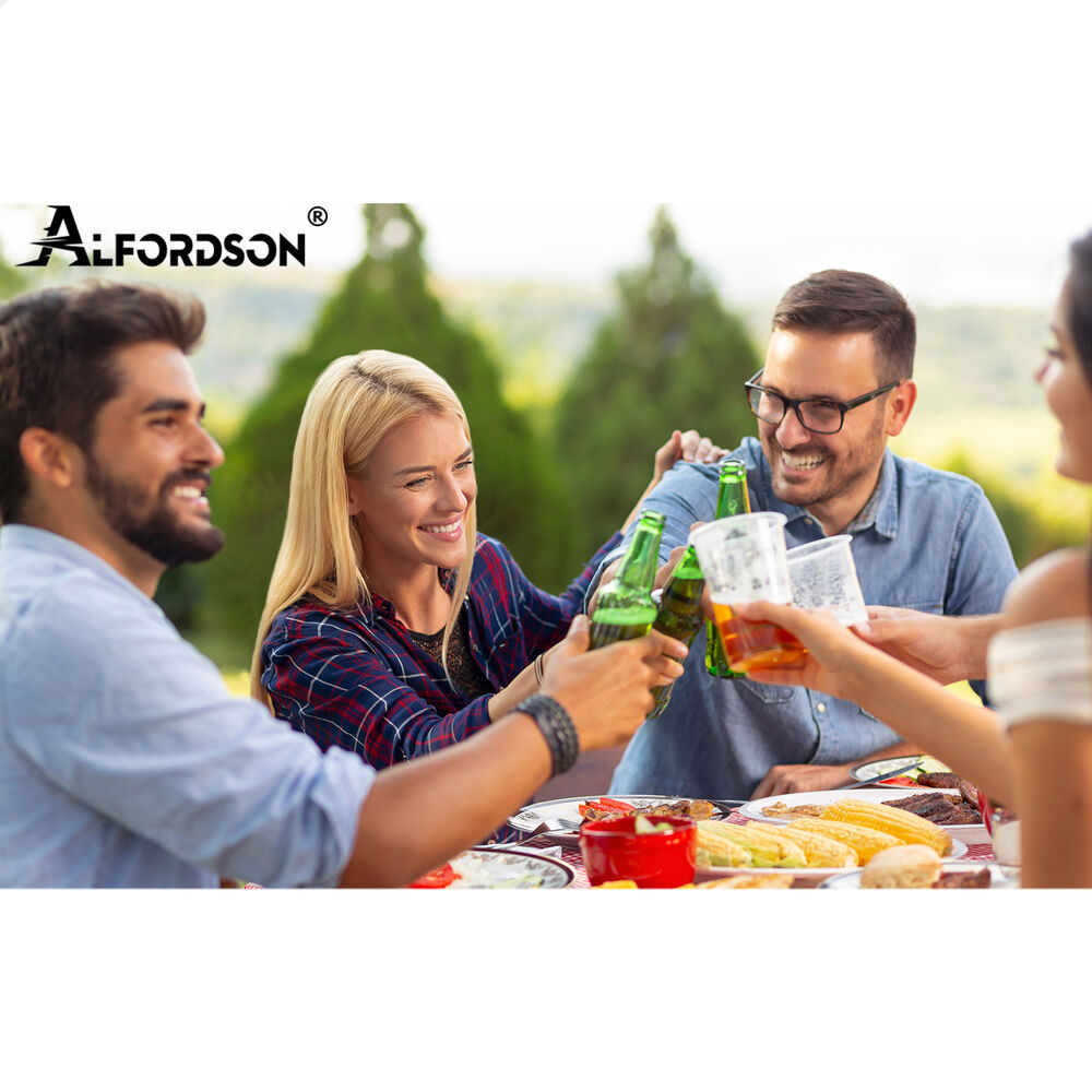 ALFORDSON Outdoor Patio Set 4 PCS Ottoman Wicker Garden Furniture