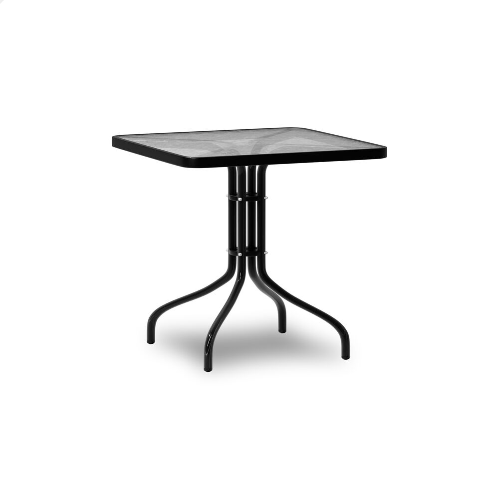 ALFORDSON Outdoor Furniture Patio Coffee Side Table Garden 60CM Square Black