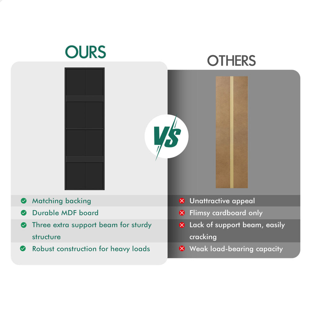 ALFORDSON Chest of 3 Drawers Office Storage Cabinet Tallboy Bedroom Black