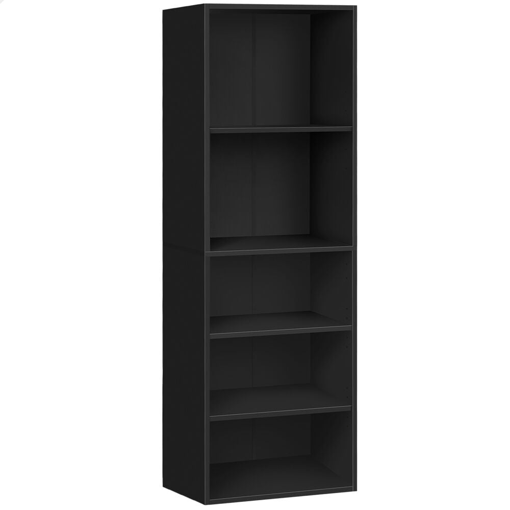 ALFORDSON Office Storage Cabinet 5 Shelves Bookcase Tallboy Bedroom Black