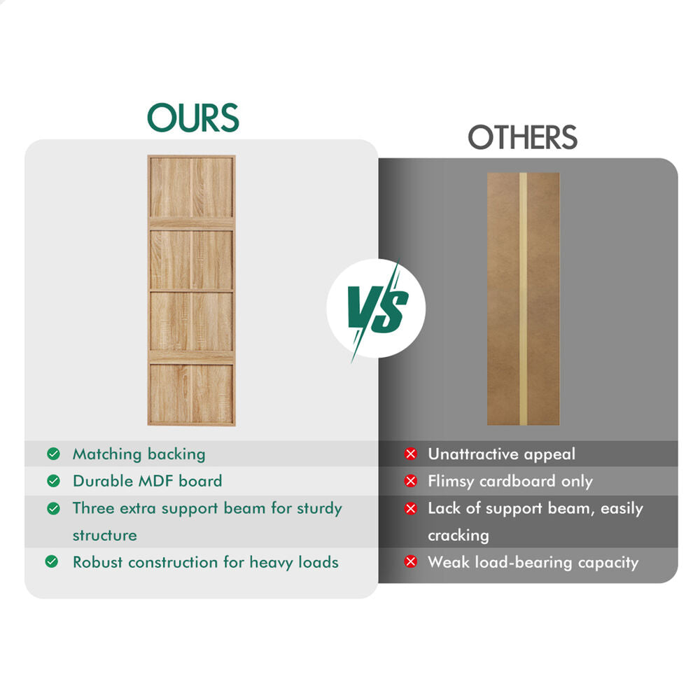 ALFORDSON Office Storage Cabinet 5 Shelves Bookcase Tallboy Bedroom Wood