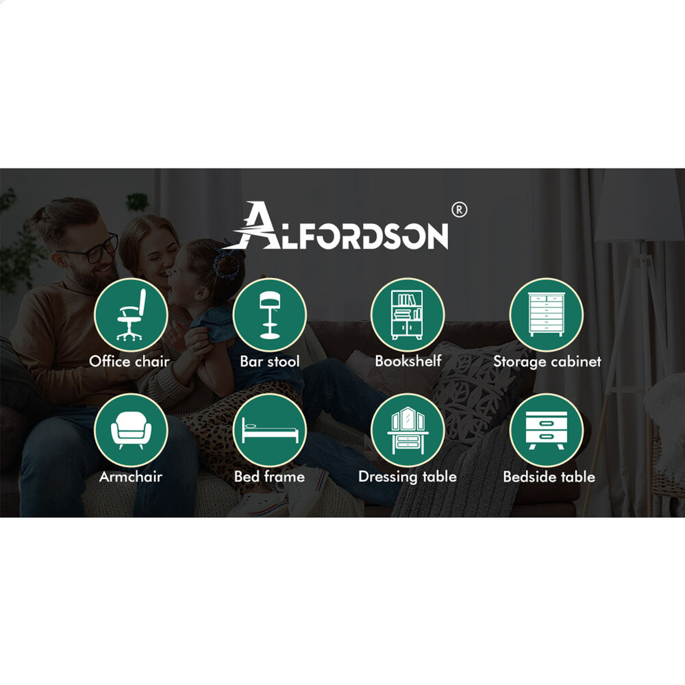 ALFORDSON Office Storage Cabinet 5 Shelves Bookcase Tallboy Bedroom Wood