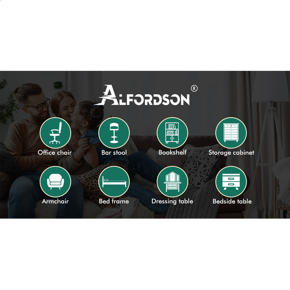 ALFORDSON Chest of 7 Drawers Office Storage Cabinet Tallboy Bedroom Wood