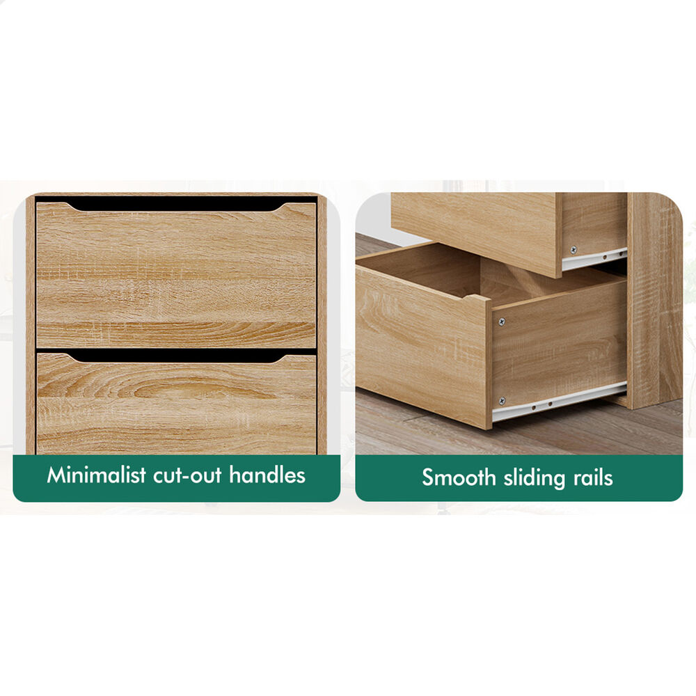 ALFORDSON Chest of 7 Drawers Office Storage Cabinet Tallboy Bedroom Wood