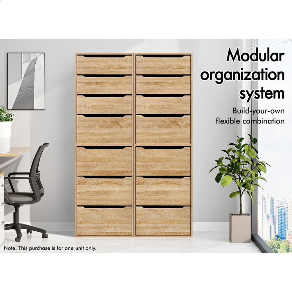 ALFORDSON Chest of 7 Drawers Office Storage Cabinet Tallboy Bedroom Wood