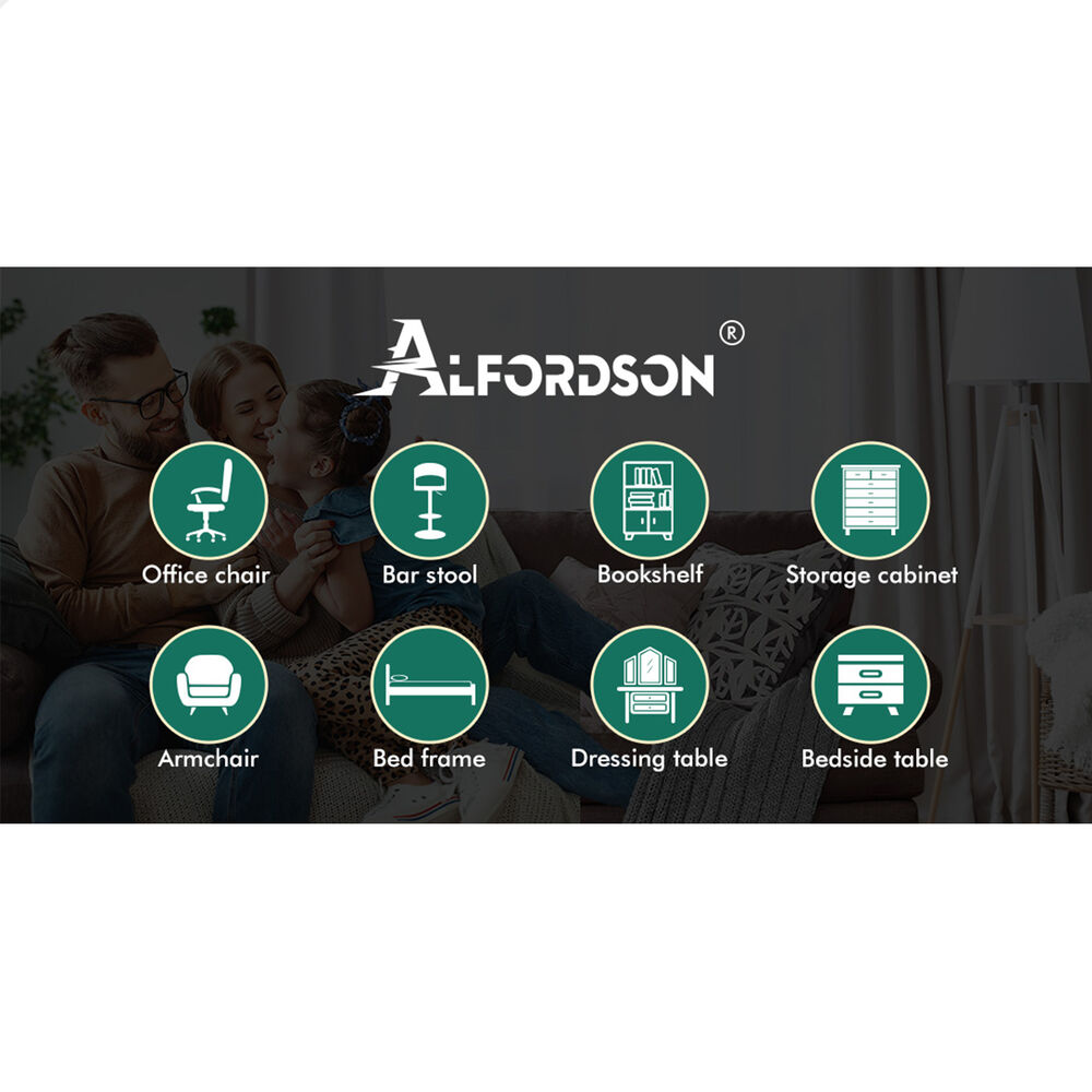 ALFORDSON Chest of 7 Drawers Office Storage Cabinet Tallboy Bedroom White