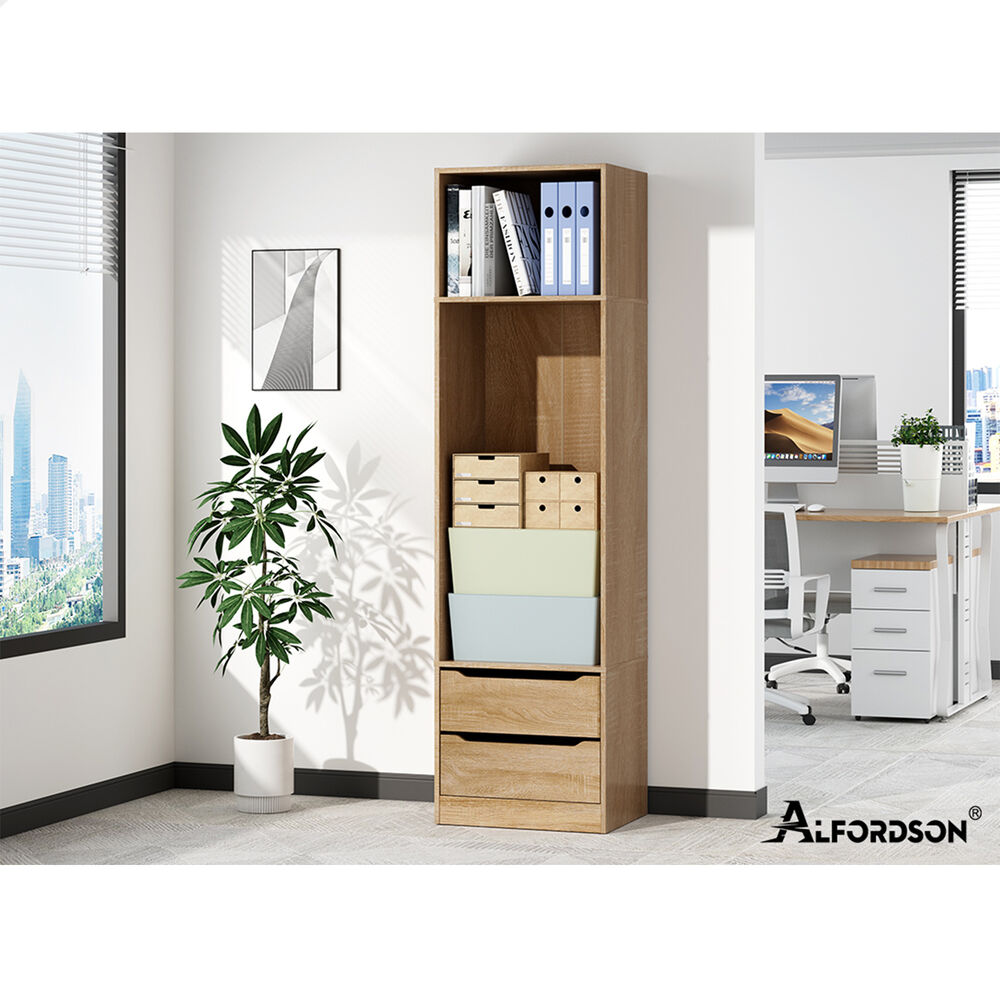 ALFORDSON Chest of 2 Drawers Office Storage Cabinet Tallboy Bedroom Wood