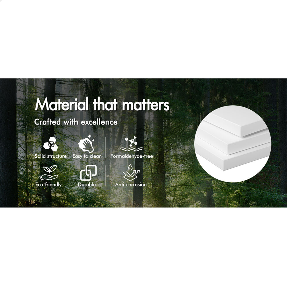 ALFORDSON Chest of 2 Drawers Office Storage Cabinet Tallboy Bedroom White