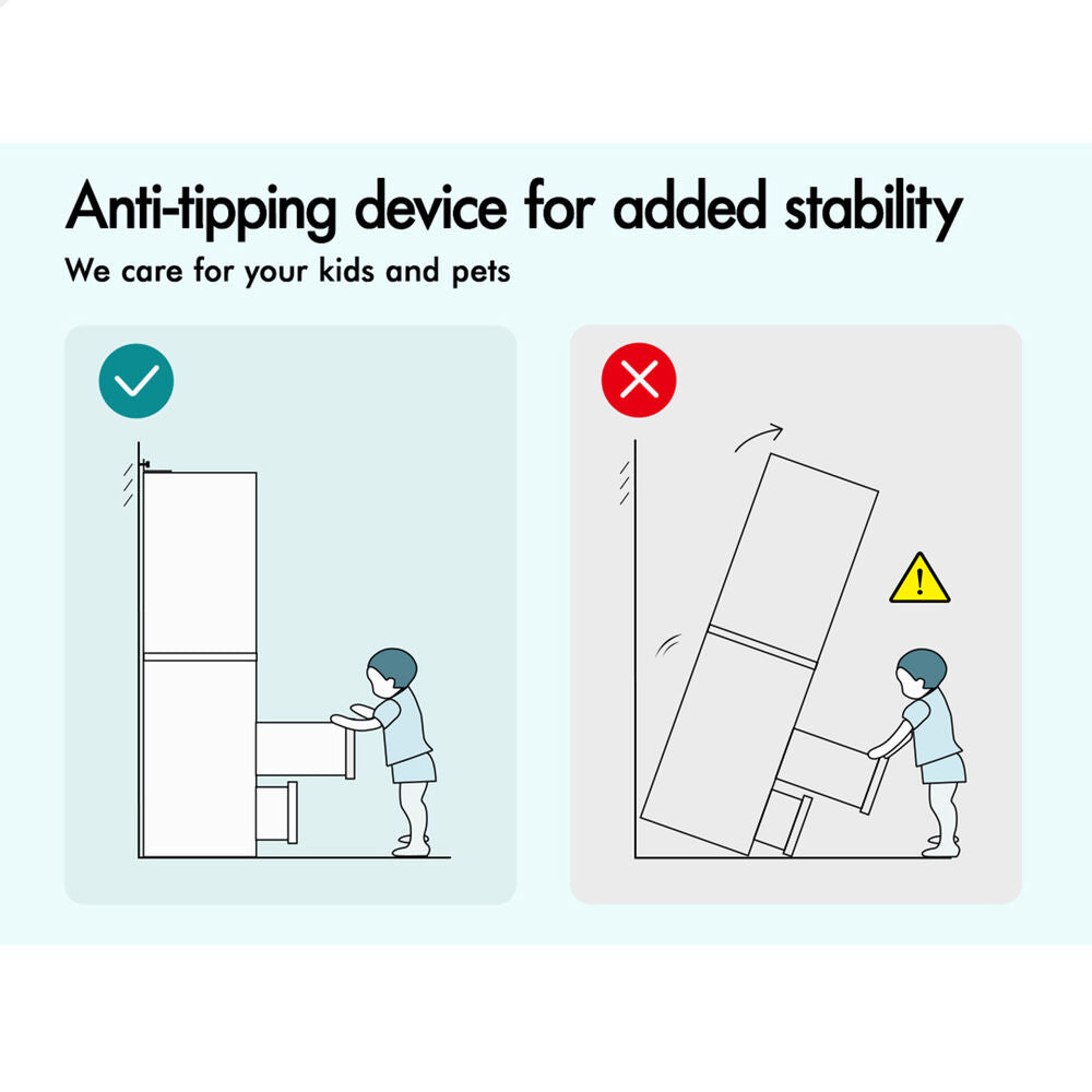 ALFORDSON Chest of 2 Drawers Office Storage Cabinet Tallboy Bedroom White