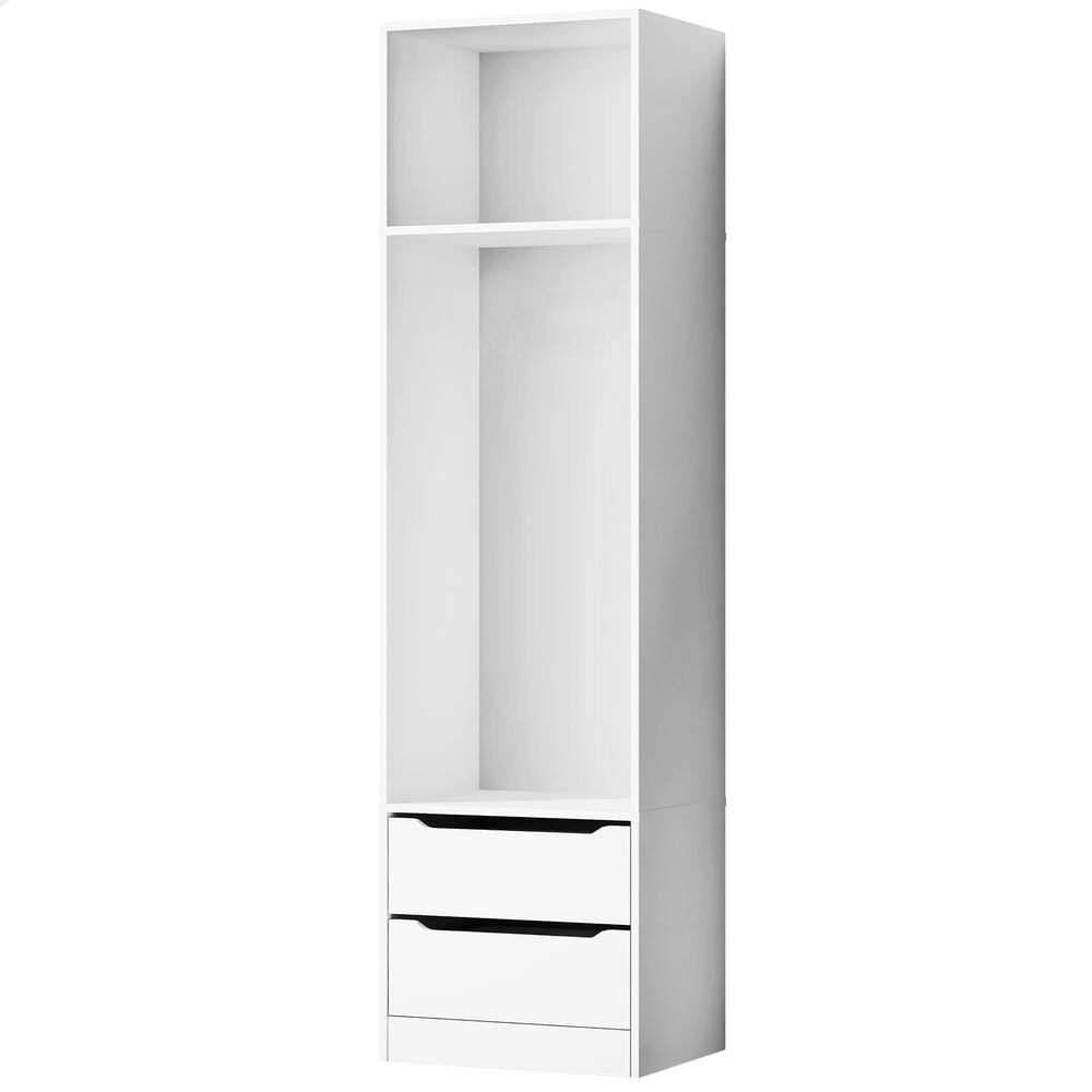 ALFORDSON Chest of 2 Drawers Office Storage Cabinet Tallboy Bedroom White