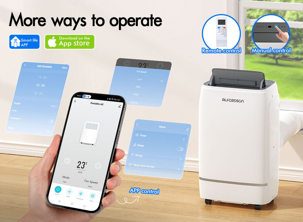 ALFORDSON Portable Air Conditioner 5-in-1 Cool&Heat Dehumidifier Fan 12000BTU