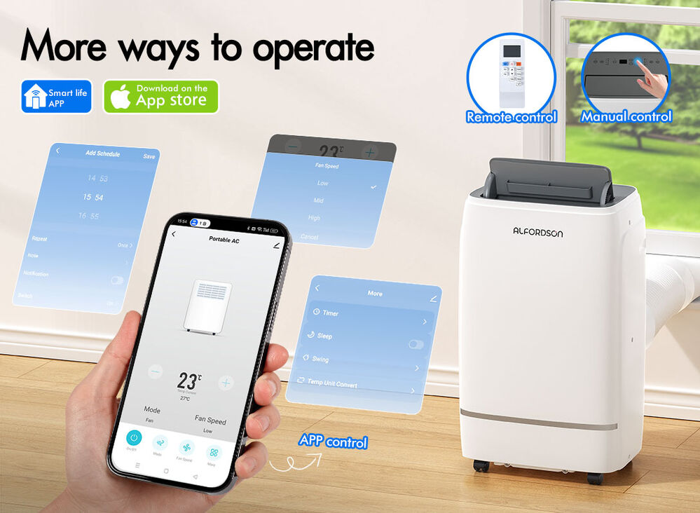 ALFORDSON Portable Air Conditioner 5-in-1 Cool&Heat Dehumidifier Fan 14000BTU