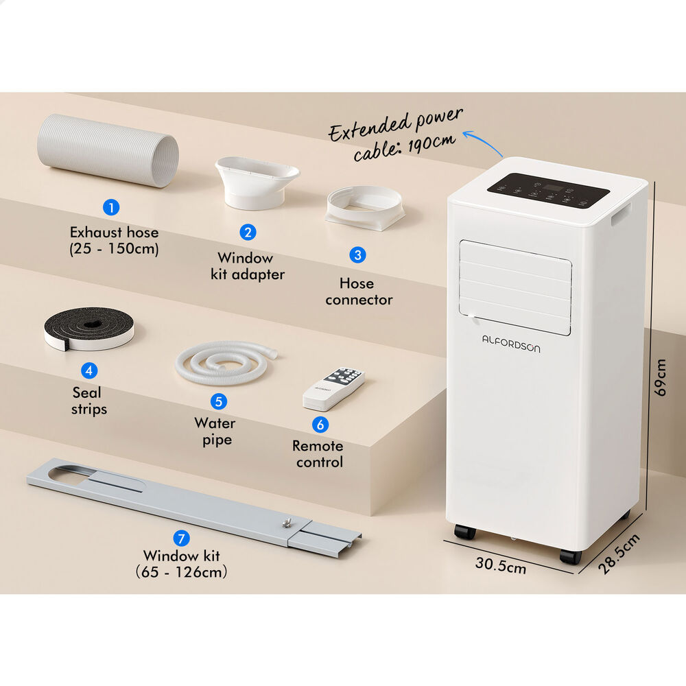 ALFORDSON Portable Air Conditioner 7000BTU