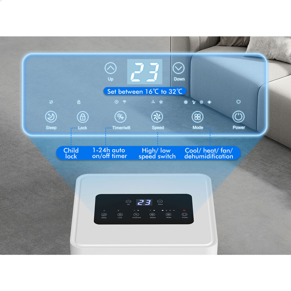 ALFORDSON Portable Air Conditioner 9000BTU Dehumidifier Fan WiFi Remote