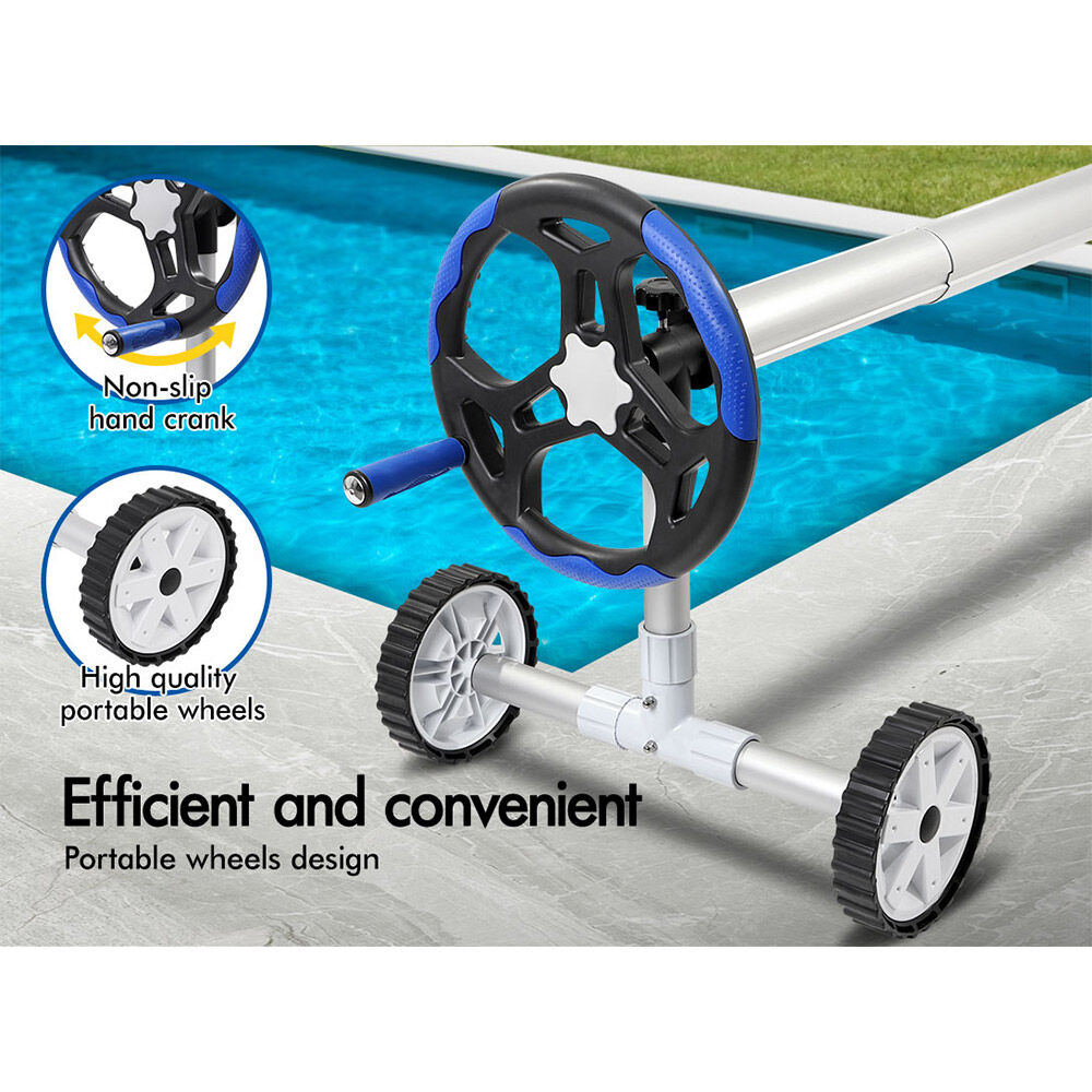ALFORDSON Pool Cover 500 Micron 7X4M Solar Blanket Swimming 6M Roller Reel