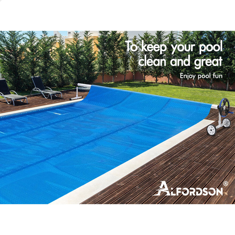 ALFORDSON Pool Cover 500 Micron 7X4M Solar Blanket Swimming 6M Roller Reel