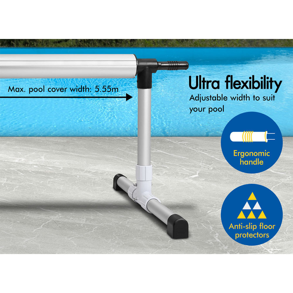 ALFORDSON Pool Cover 500 Micron 7X4M Solar Blanket Swimming 6M Roller Reel