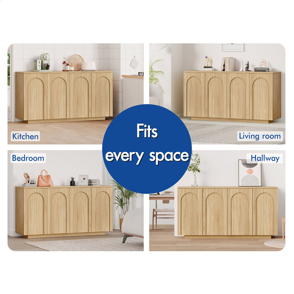 ALFORDSON Buffet Sideboard Storage Cabinet Cupboard Pantry Kitchen Doors Wood