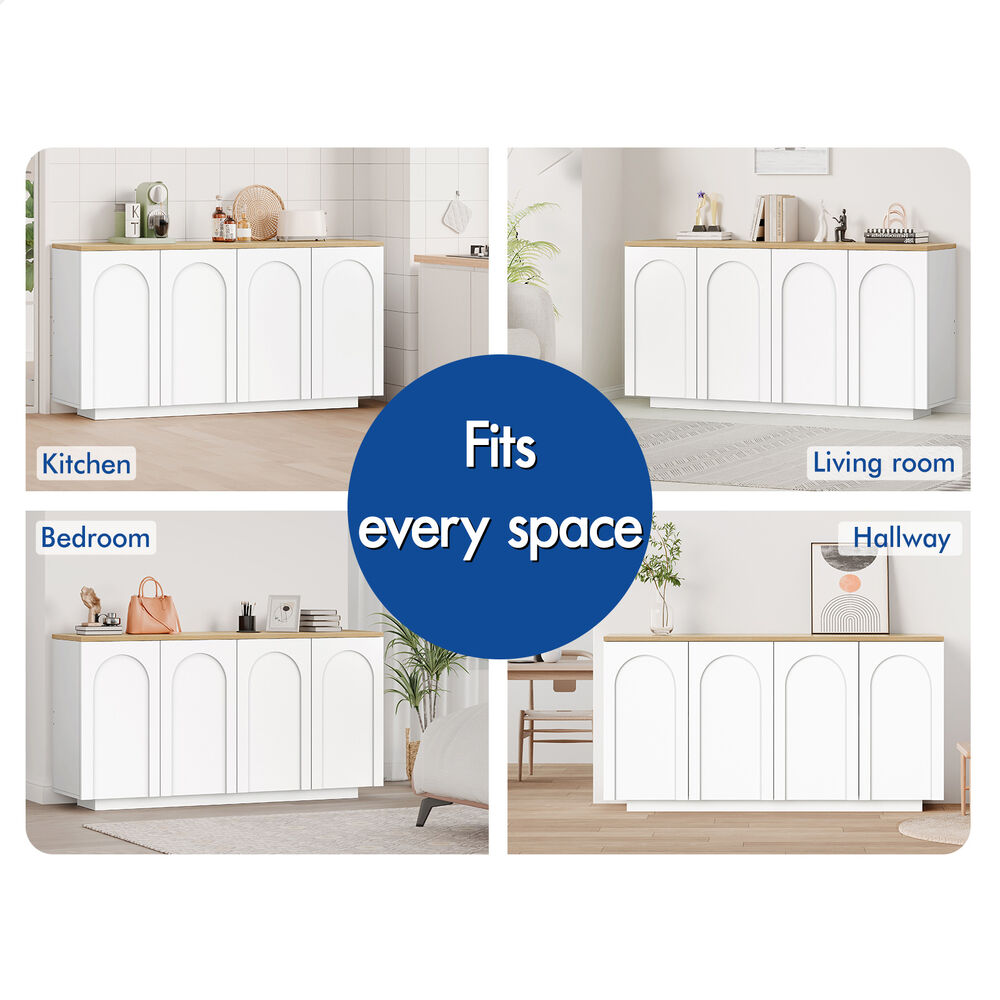 ALFORDSON Buffet Sideboard Storage Cabinet Kitchen Pantry Cupboard Doors Shelves
