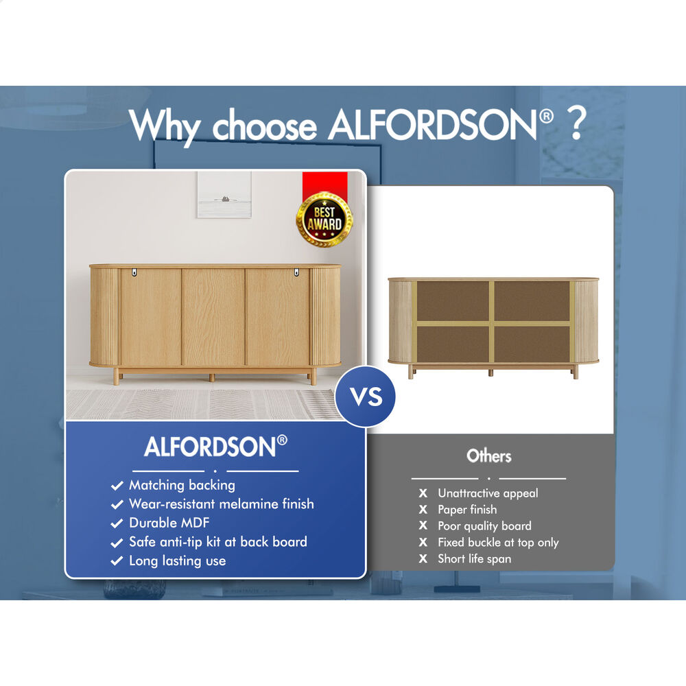 ALFORDSON Buffet Sideboard Cabinet Storage Cupboard Pantry Kitchen Hallway Doors