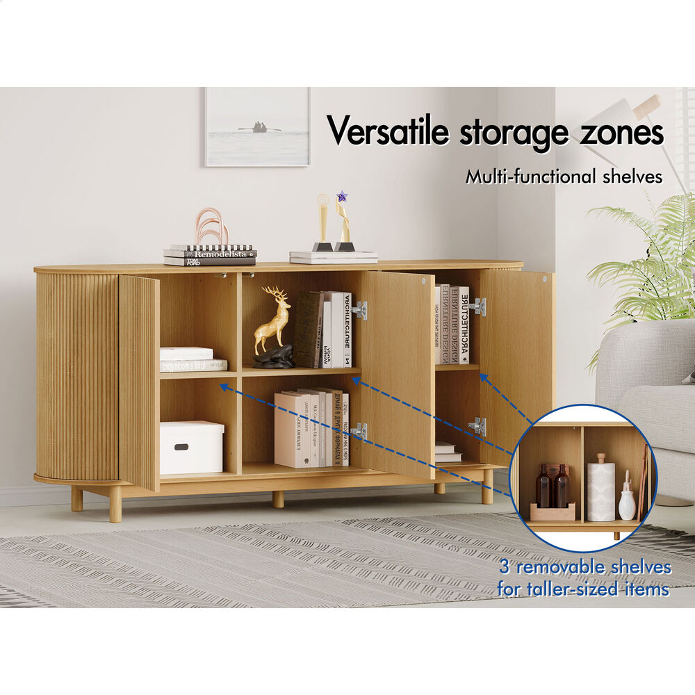 ALFORDSON Buffet Sideboard Cabinet Storage Cupboard Pantry Kitchen Hallway Doors