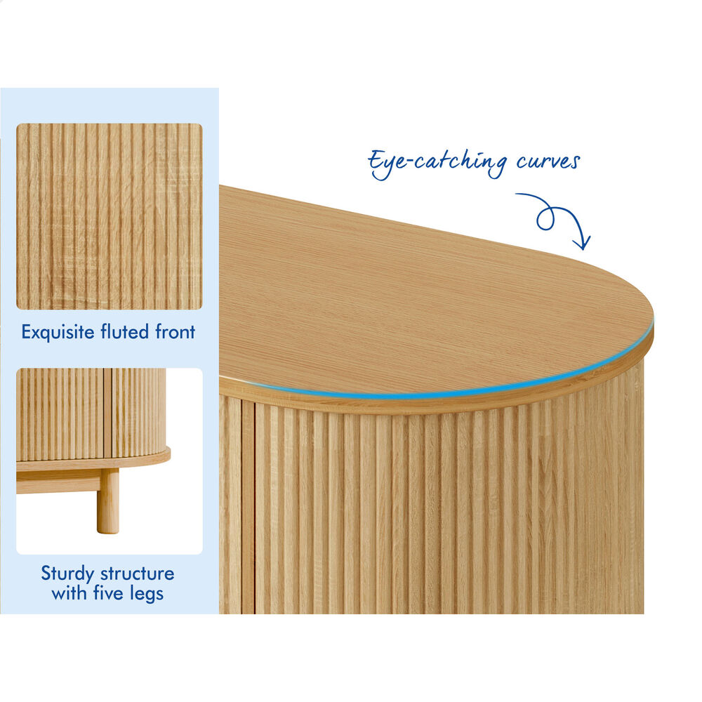 ALFORDSON Buffet Sideboard Cabinet Storage Cupboard Pantry Kitchen Hallway Doors