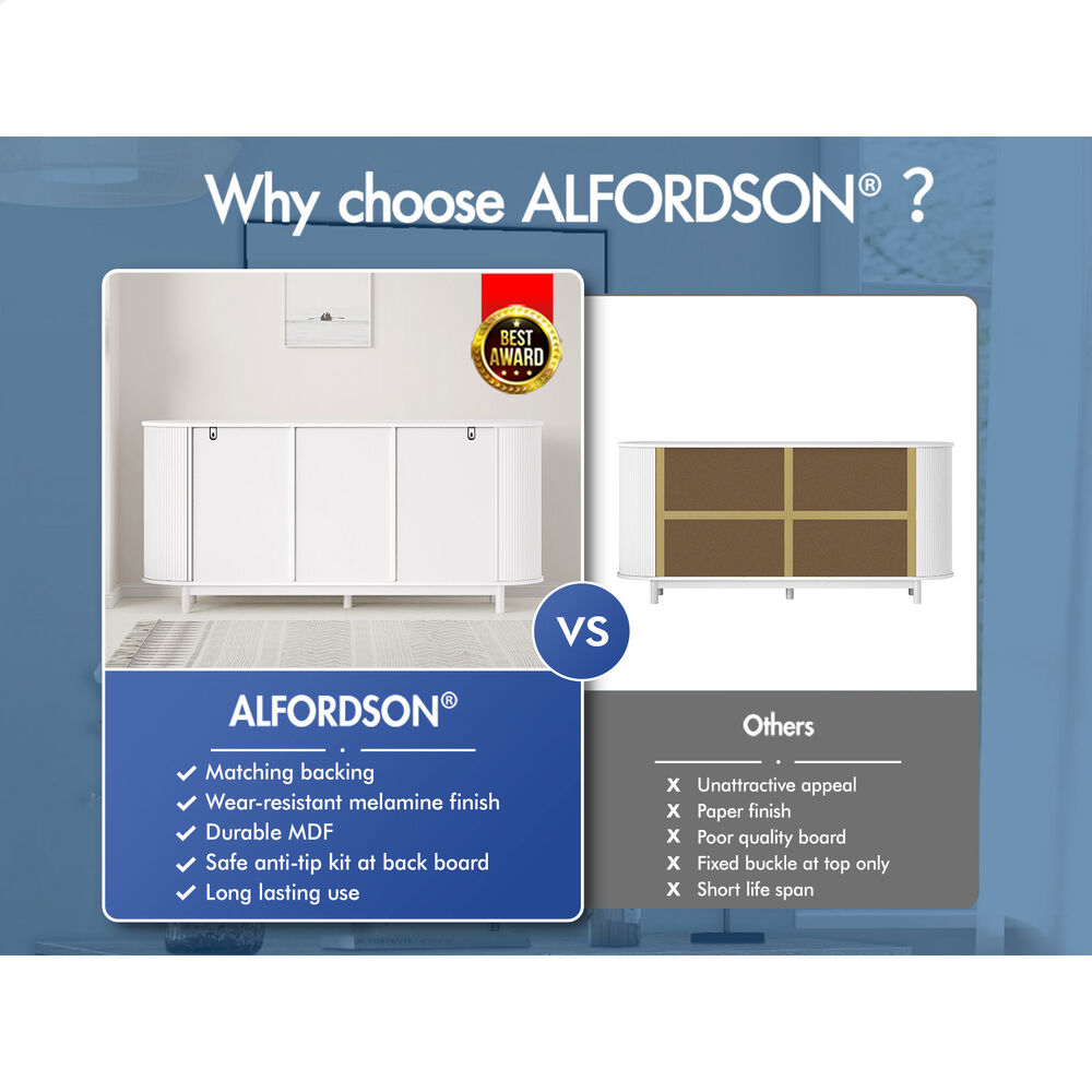 ALFORDSON Buffet Sideboard Cupboard Cabinet Storage Kitchen Pantry Hallway Table