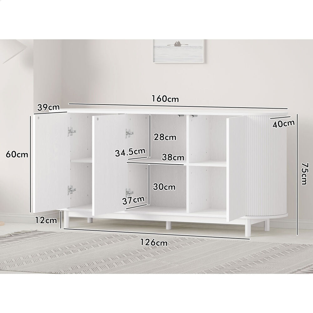 ALFORDSON Buffet Sideboard Cupboard Cabinet Storage Kitchen Pantry Hallway Table