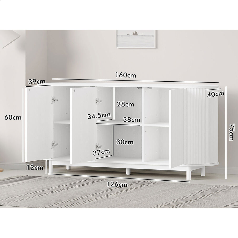 ALFORDSON Buffet Sideboard Cupboard Cabinet Storage Kitchen Pantry Hallway Table