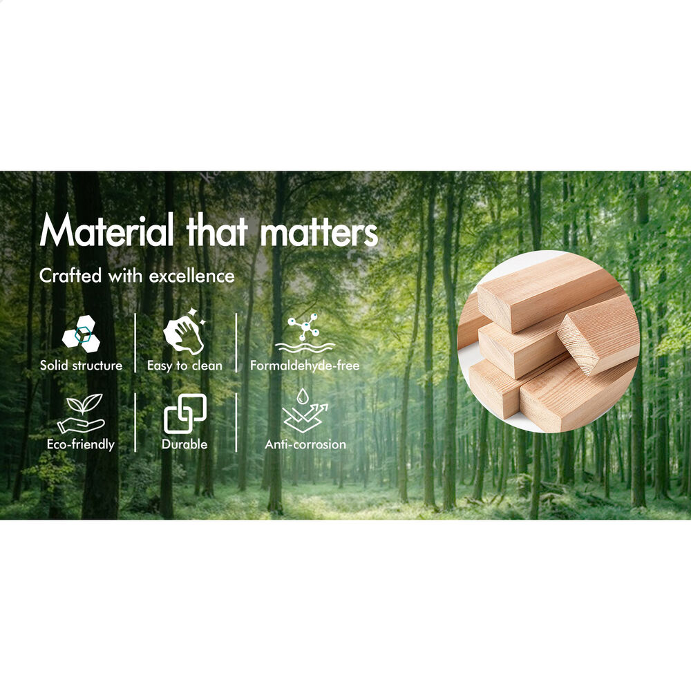 ALFORDSON 2x Chest of Drawers Storage Cabinet Bedside Table Hamptons Drawers Black