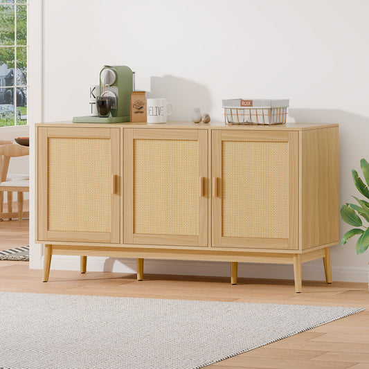 ALFORDSON Buffet Sideboard Cupboard Cabinet Rattan Doors Storage Kitchen Hallway