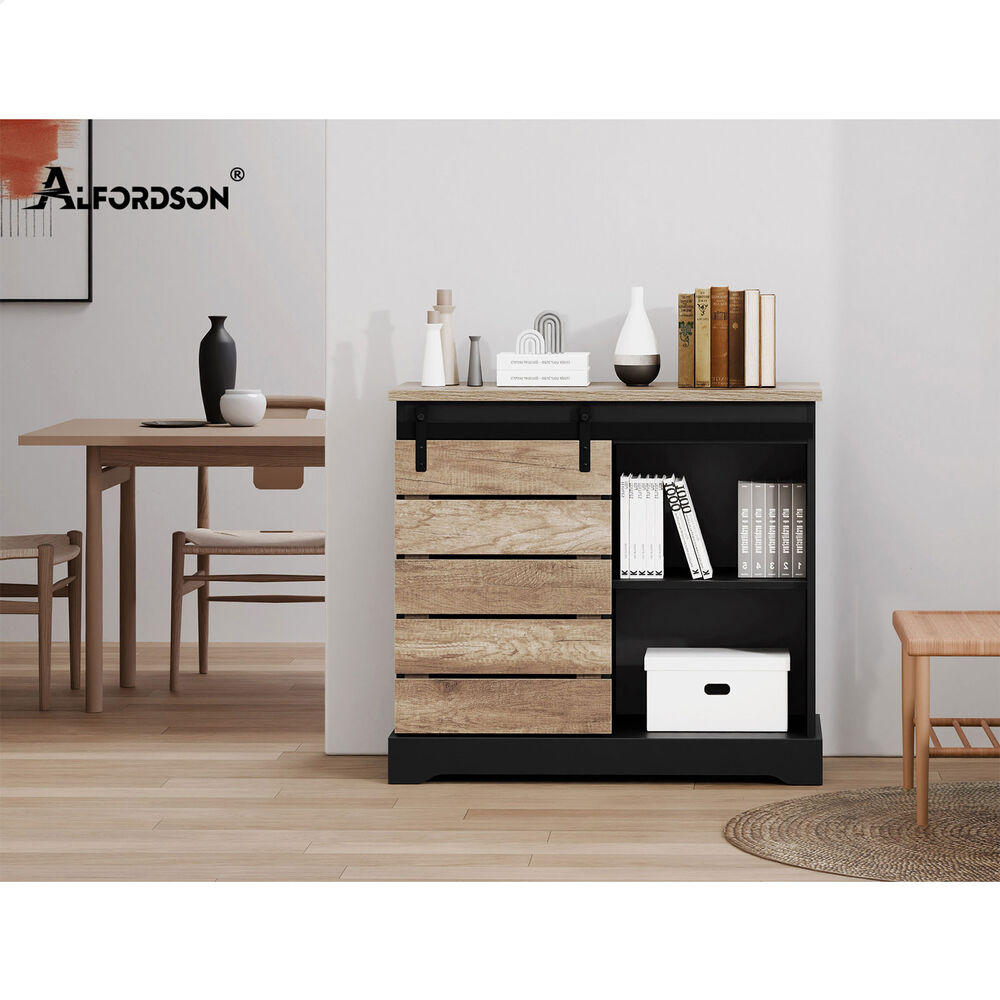 ALFORDSON Buffet Sideboard Cabinet Sliding Door Cupboard Storage Hallway Kitchen