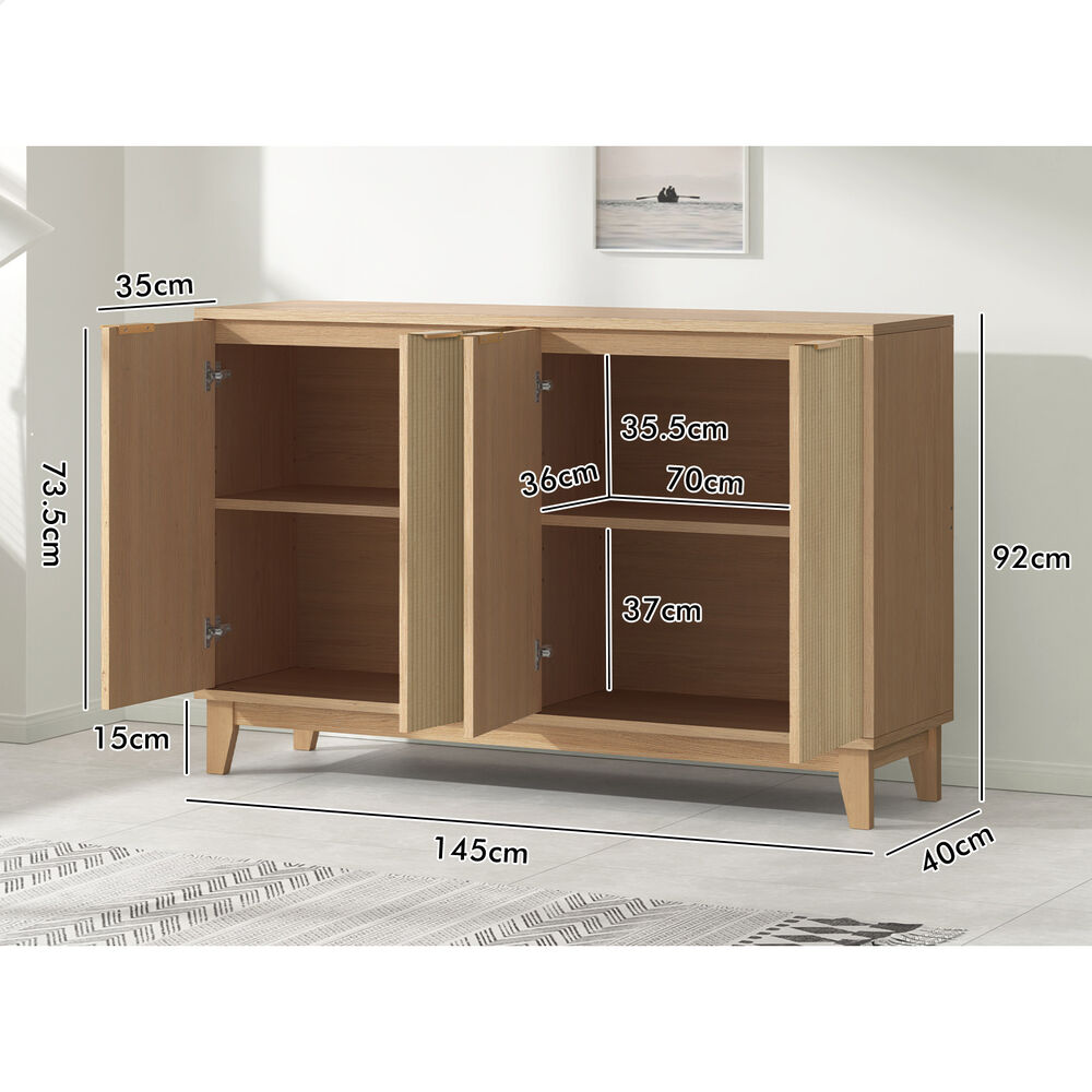 ALFORDSON Sideboard Buffet Cupboard Storage Cabinet Kitchen Hallway Table Doors