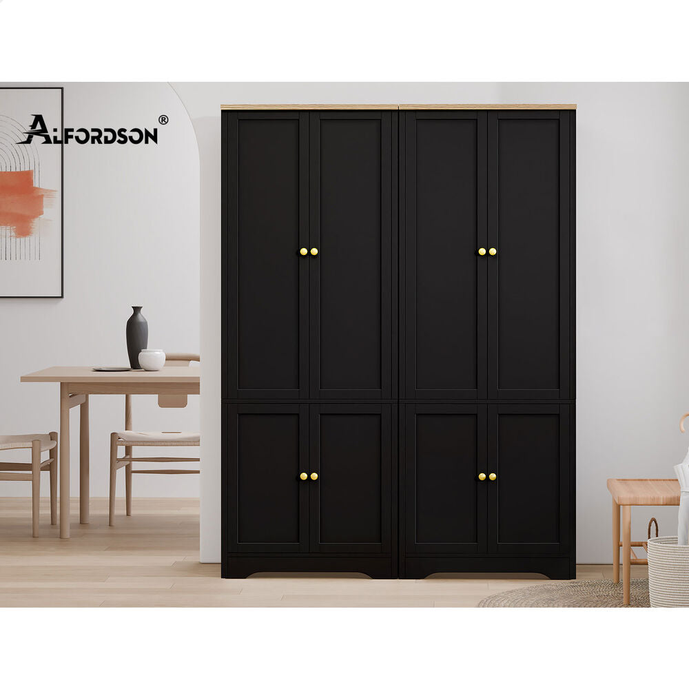 ALFORDSON 2x Buffet Sideboard Storage Cabinet Cupboard Kitchen Hallway Wardrobe