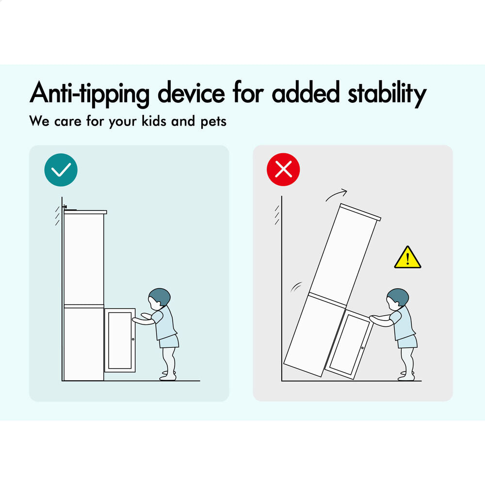 ALFORDSON 2x Buffet Sideboard Cupboard Storage Cabinet Wardrobe Kitchen Hallway
