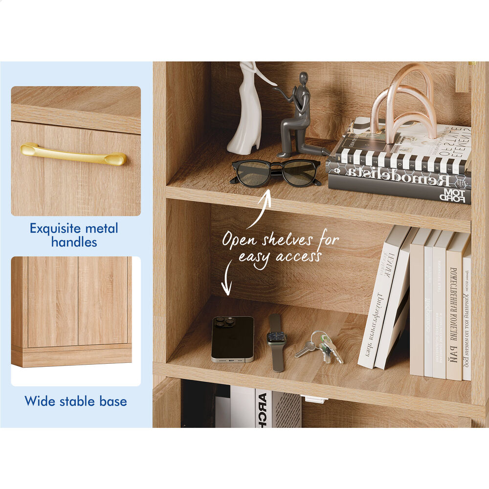 ALFORDSON Buffet Sideboard Cupboard Storage Cabinet Kitchen Pantry 190CM Wood
