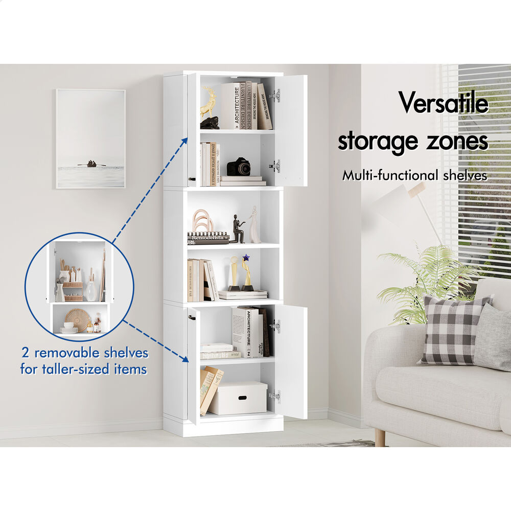 ALFORDSON Buffet Sideboard 190CM Tall Cupboard Kitchen Pantry Storage Cabinet