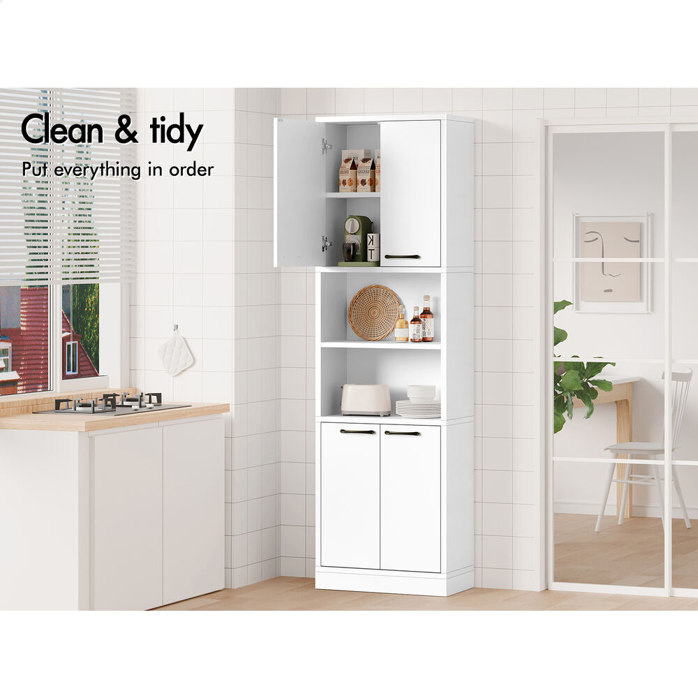 ALFORDSON Buffet Sideboard 190CM Tall Cupboard Kitchen Pantry Storage Cabinet