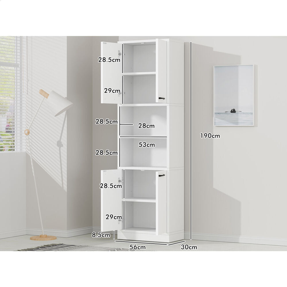 ALFORDSON Buffet Sideboard 190CM Tall Cupboard Kitchen Pantry Storage Cabinet