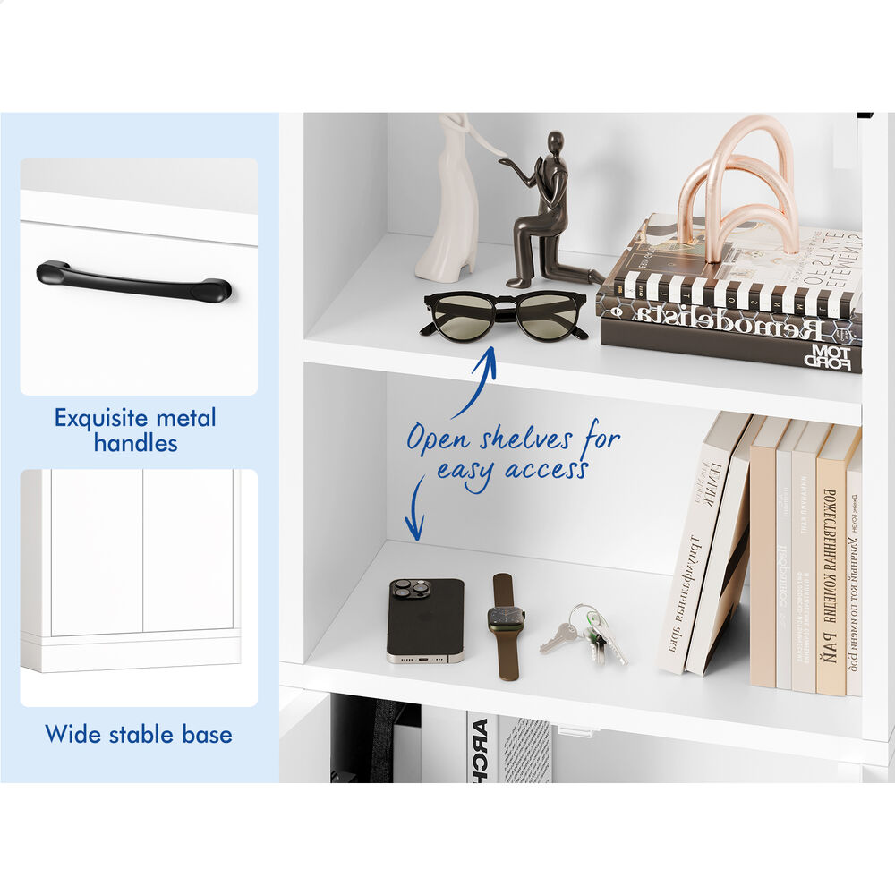 ALFORDSON Buffet Sideboard 190CM Tall Cupboard Kitchen Pantry Storage Cabinet