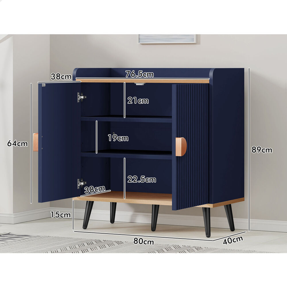 ALFORDSON Buffet Sideboard Cupboard  Storage Cabinet Kitchen Hallway Table Blue