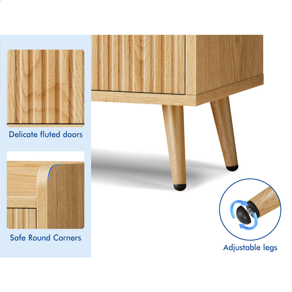 ALFORDSON Buffet Sideboard Cupboard Storage Cabinet Hallway Kitchen Wooden Doors