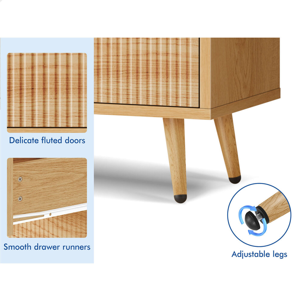 ALFORDSON Buffet Sideboard Cupboard Storage Cabinet Kitchen Hallway Door Wood