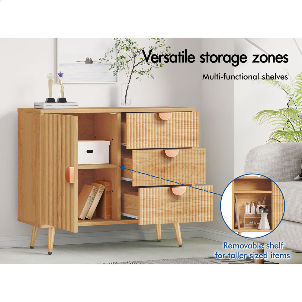 ALFORDSON Buffet Sideboard Cupboard Storage Cabinet Kitchen Hallway Door Wood