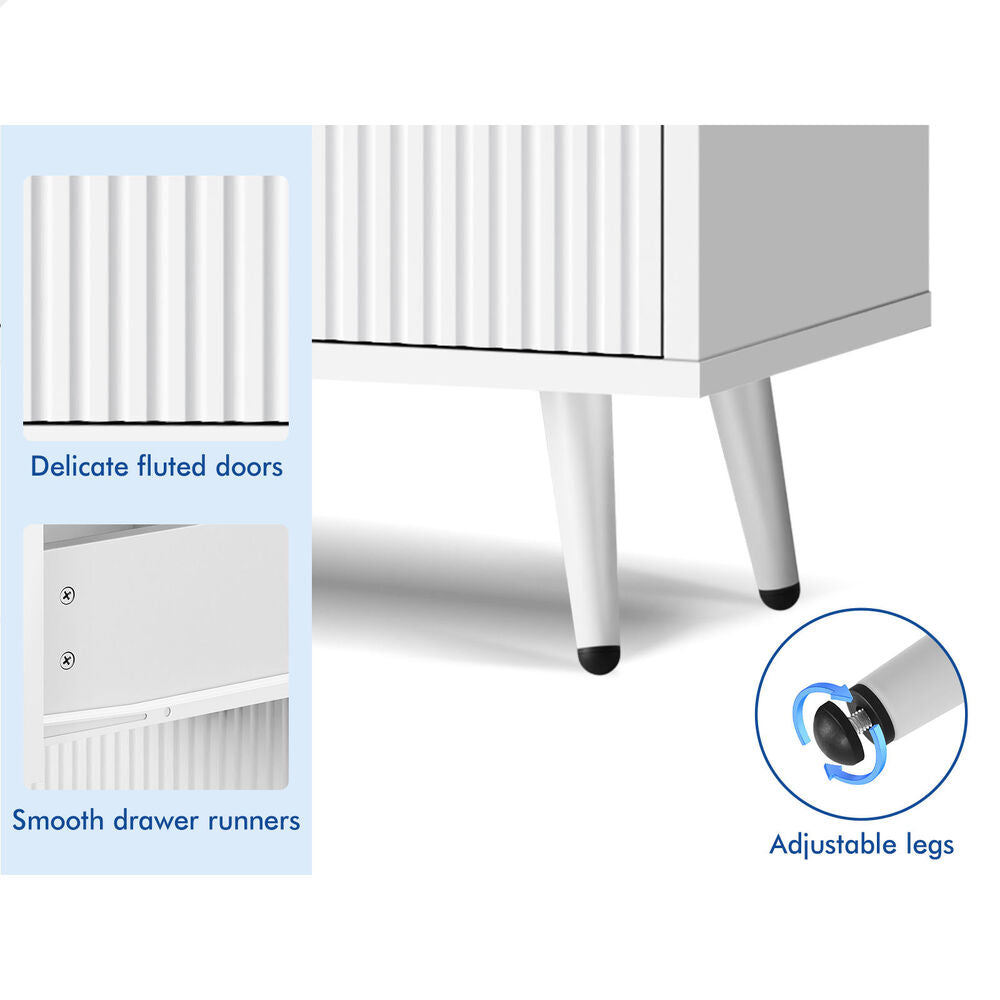 ALFORDSON Buffet Sideboard Storage Cabinet Cupboard Kitchen Hallway Drawers