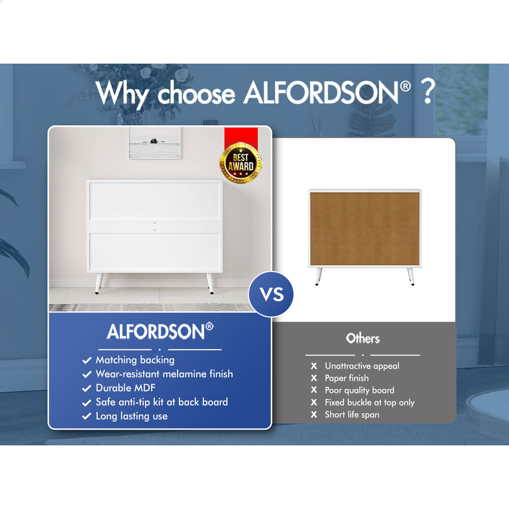 ALFORDSON Buffet Sideboard Storage Cabinet Cupboard Kitchen Hallway Drawers