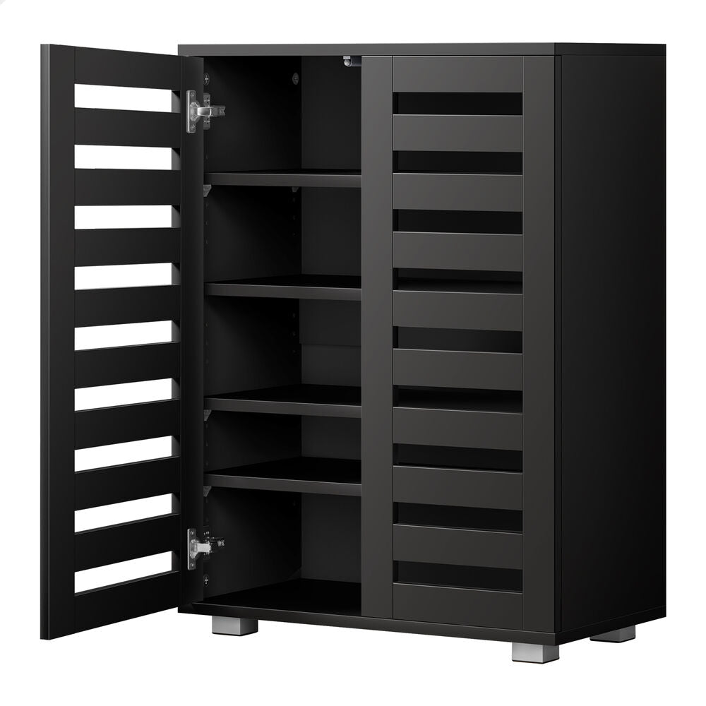 ALFORDSON Shoe Cabinet Organiser Storage Rack Drawer Shelf 21 pairs Black