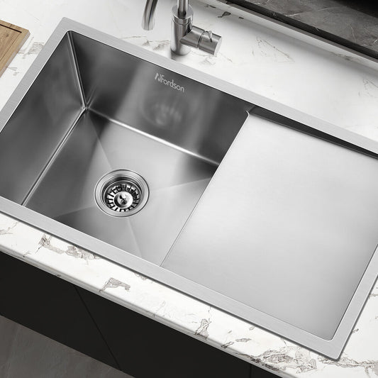 87X45CM ALFORDSON Kitchen Sink Stainless Steel